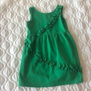 Janie & Jack Green Toddler Dress